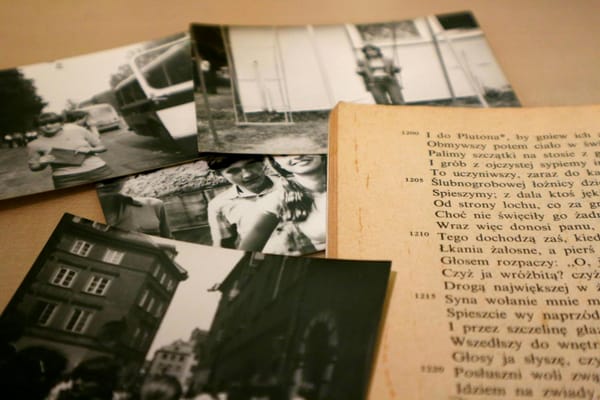 photographs on the table